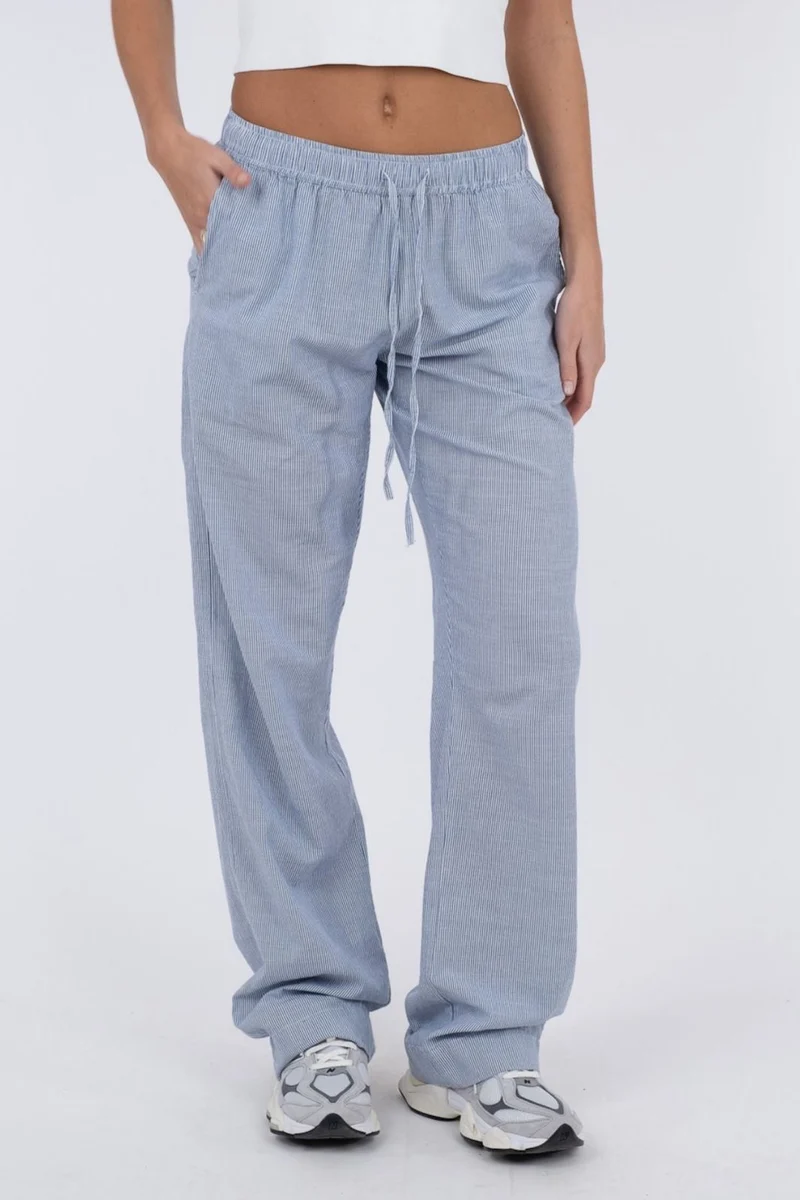 Neo Noir - Sonar Mini Stripe Pants - Blue