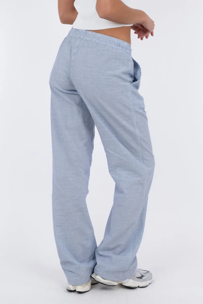 Neo Noir - Sonar Mini Stripe Pants - Blue
