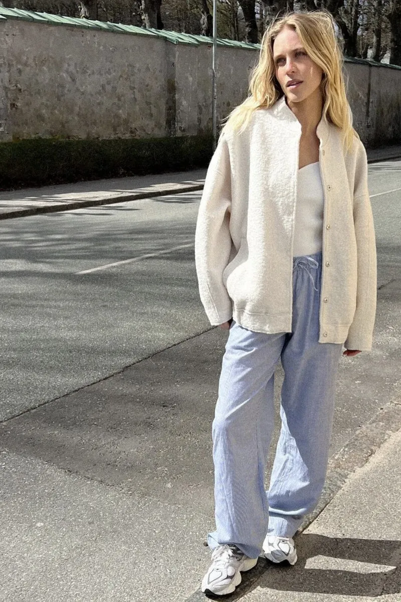 Neo Noir - Sonar Mini Stripe Pants - Blue