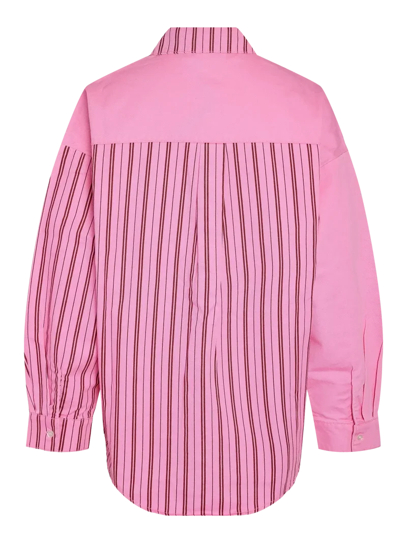 Noisy May - Nmkatri L/S Oversized Shirt Color - 5072656 Begonia Pink