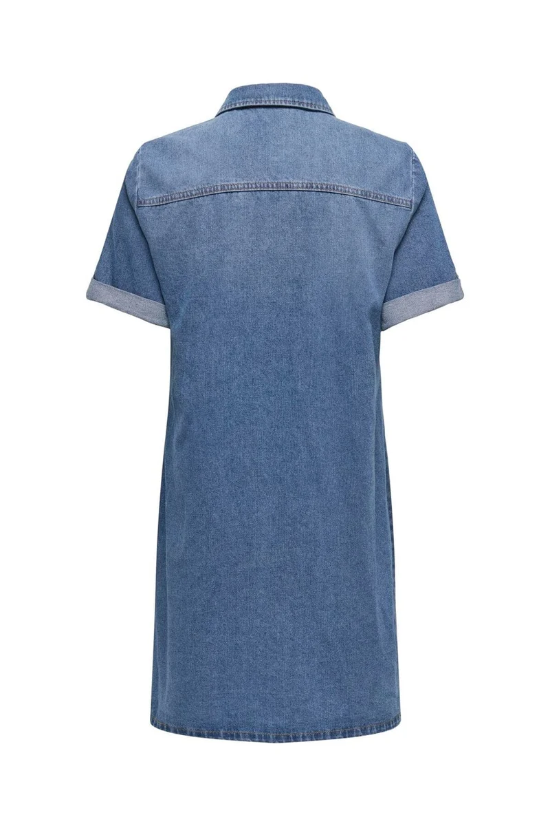 Only - Onllisa S/S Dress Gua - 4806216 Medium Blue Denim
