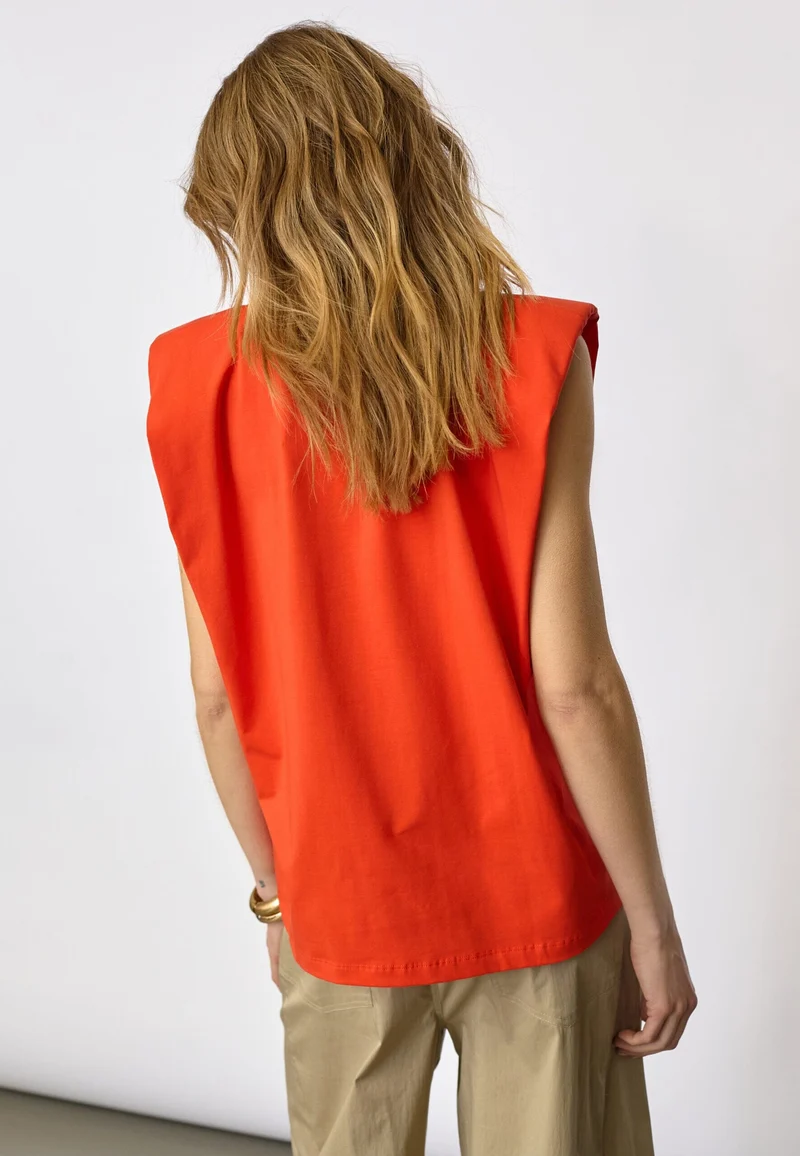 Co´Couture - Eddiecc Tee 43037 - 66 - Flame