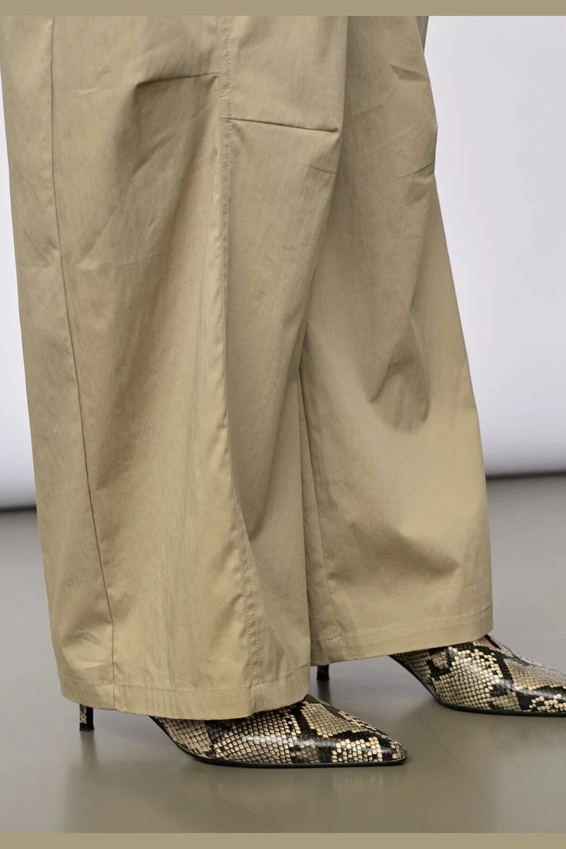 Co´Couture - Cottoncc Crisp Barrel Pant 41194 - 131 - Mushroom