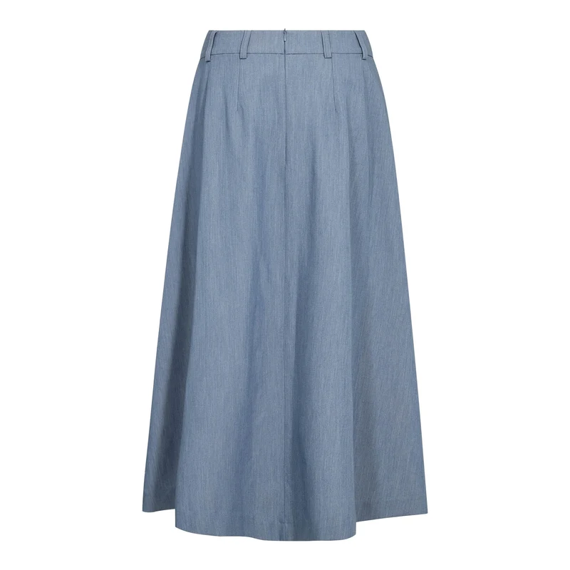 Co´Couture - Ellycc Pleat Skirt 44043 - 586 - Dusty Blue