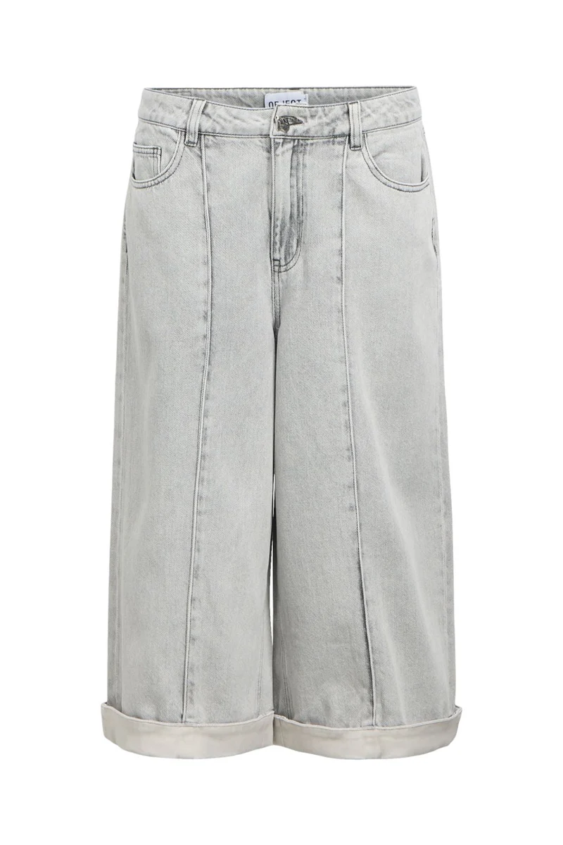 Object - Objgail Lo Bermuda Denim Shorts 144 - 4987003 Light Grey Denim