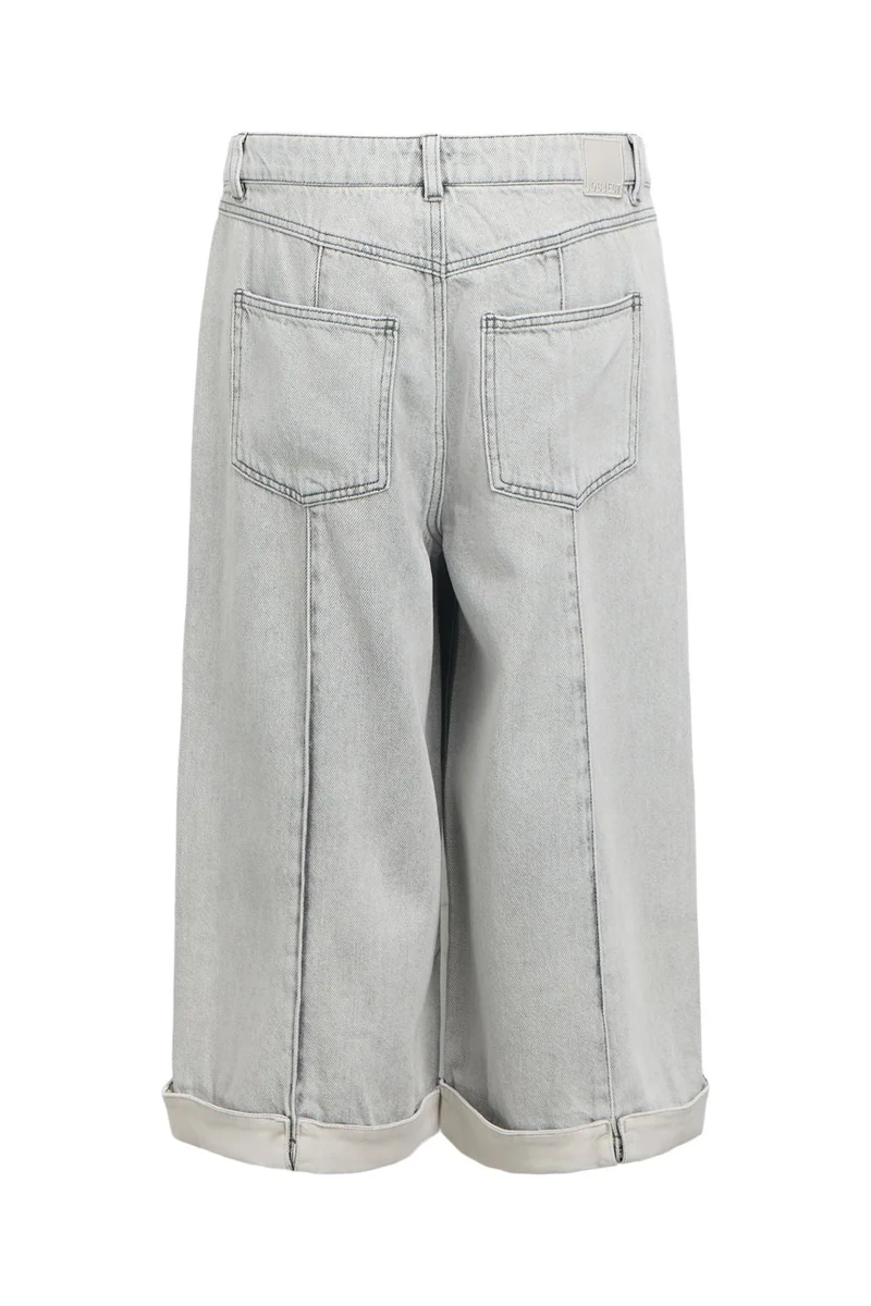 Object - Objgail Lo Bermuda Denim Shorts 144 - 4987003 Light Grey Denim