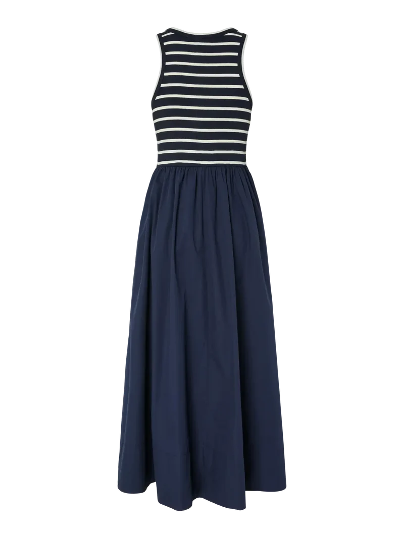 YAS - Yasmiri Sl Long Dress - 5001028 Navy Blazer Jersey White Stripes