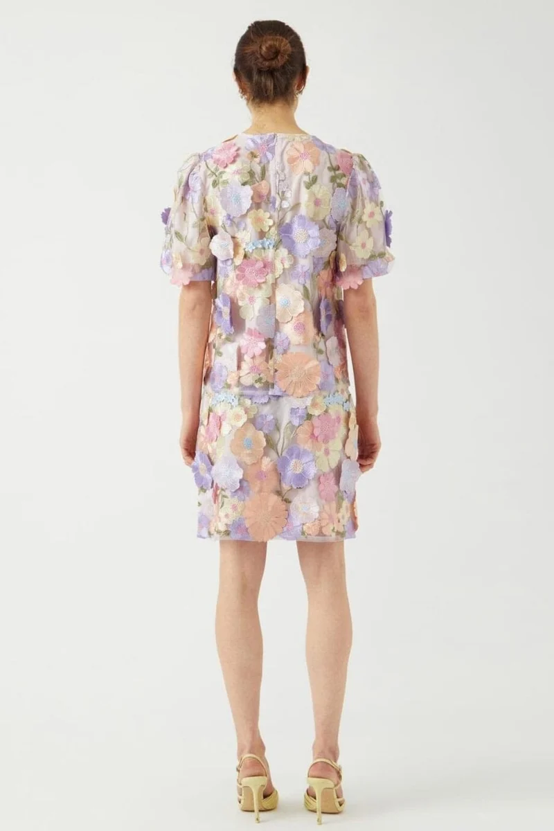 YAS - Yasflowering Skirt - 4886954 Lavendula Pastel Flowers