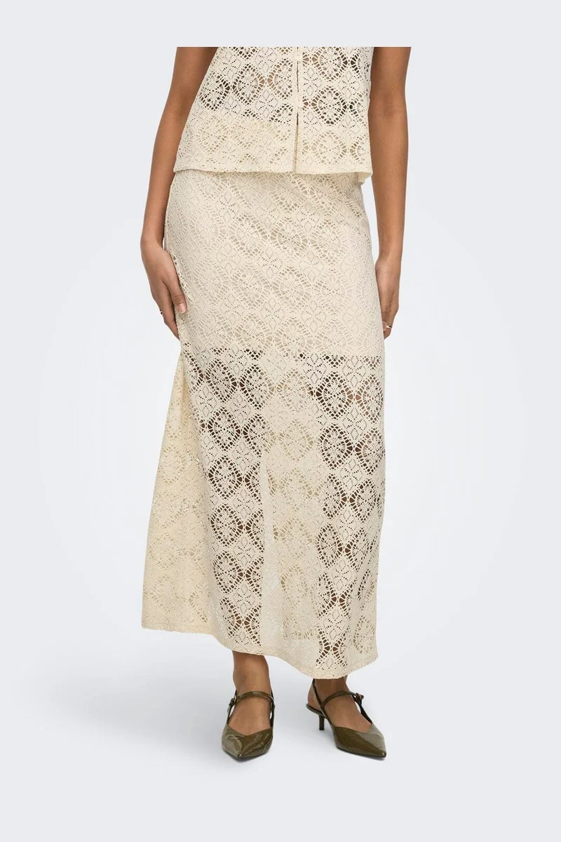 JDY - Jdyeva Maxi Skirt Dia - 5014408 Birch