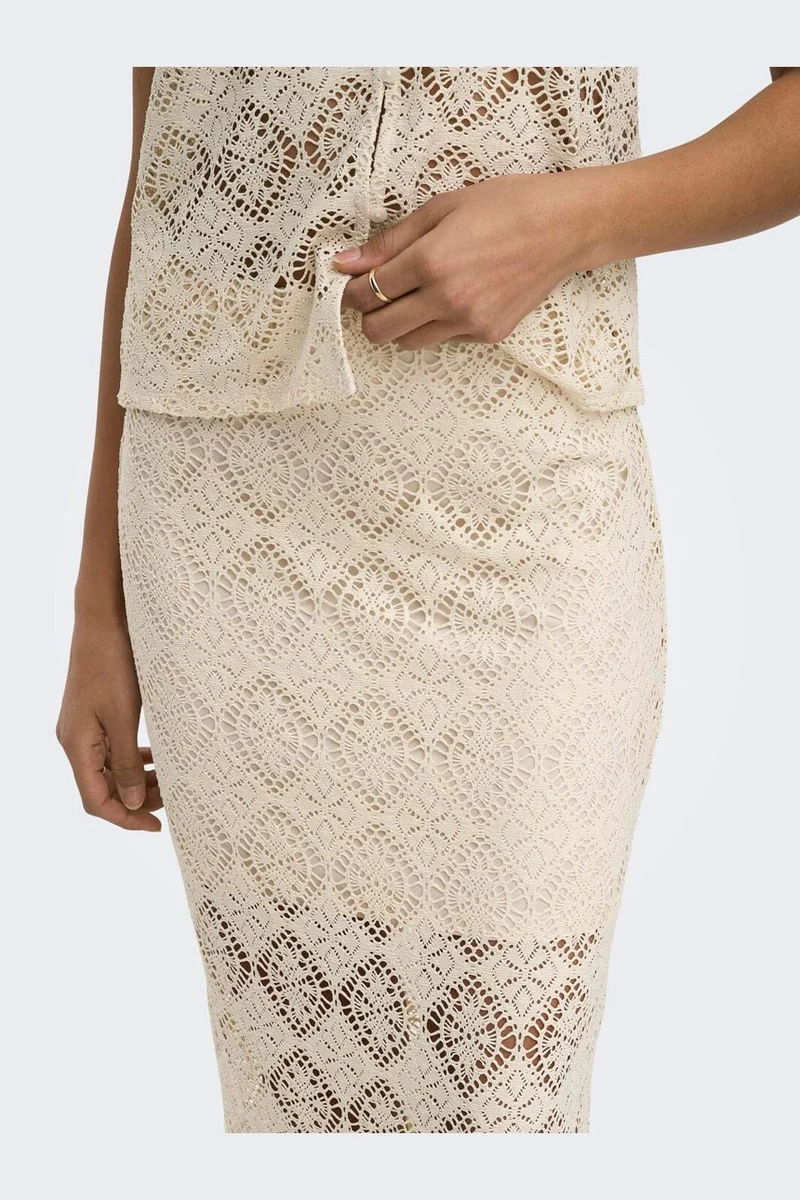 JDY - Jdyeva Maxi Skirt Dia - 5014408 Birch