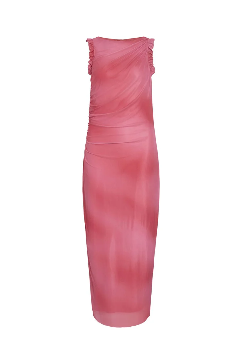 Vila - Virikke S/L Ankle Dress/1/Ka - 5003312 Sea Pink