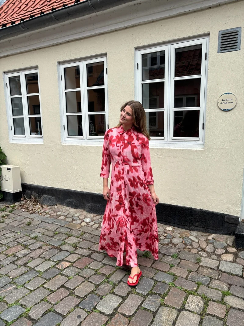 YAS - Yassavanna Long Shirt Dress - 4921890 Moonlite Mauve Cammy