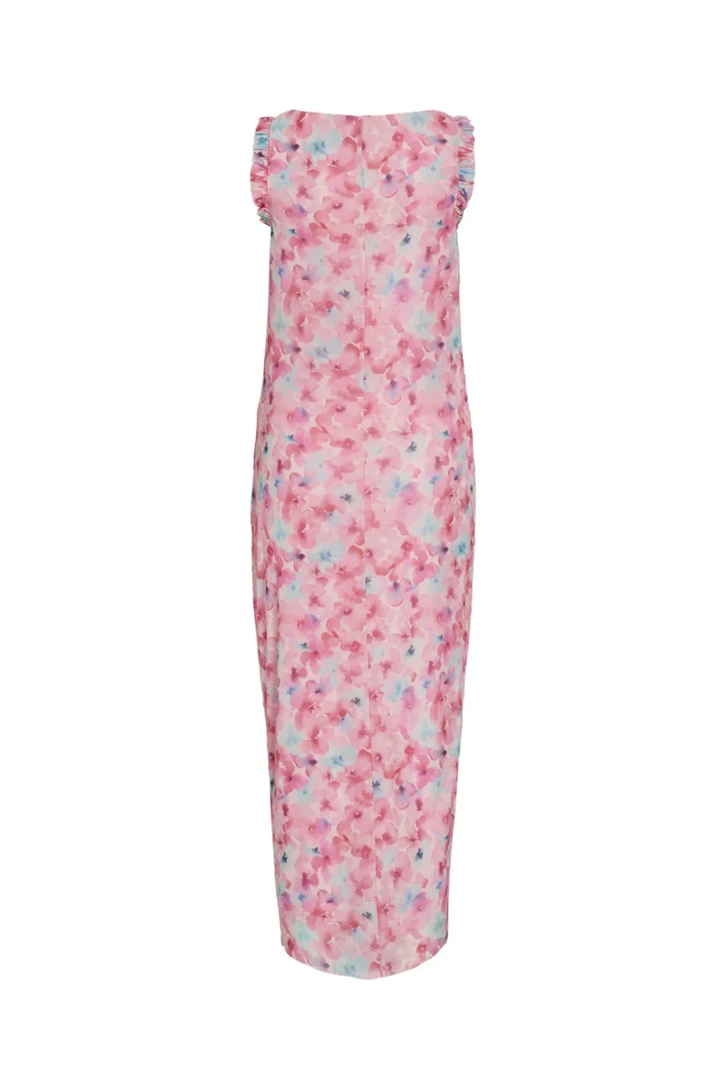 Vila - Virikke S/L Ankle Dress/1/Ka - 5003314 Cherry Blossom Flowers