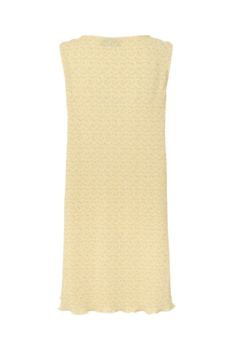 Pieces - Pcflora Sl Tank Rev. Dress Msa - 4963666 French Vanilla Small White Flowers