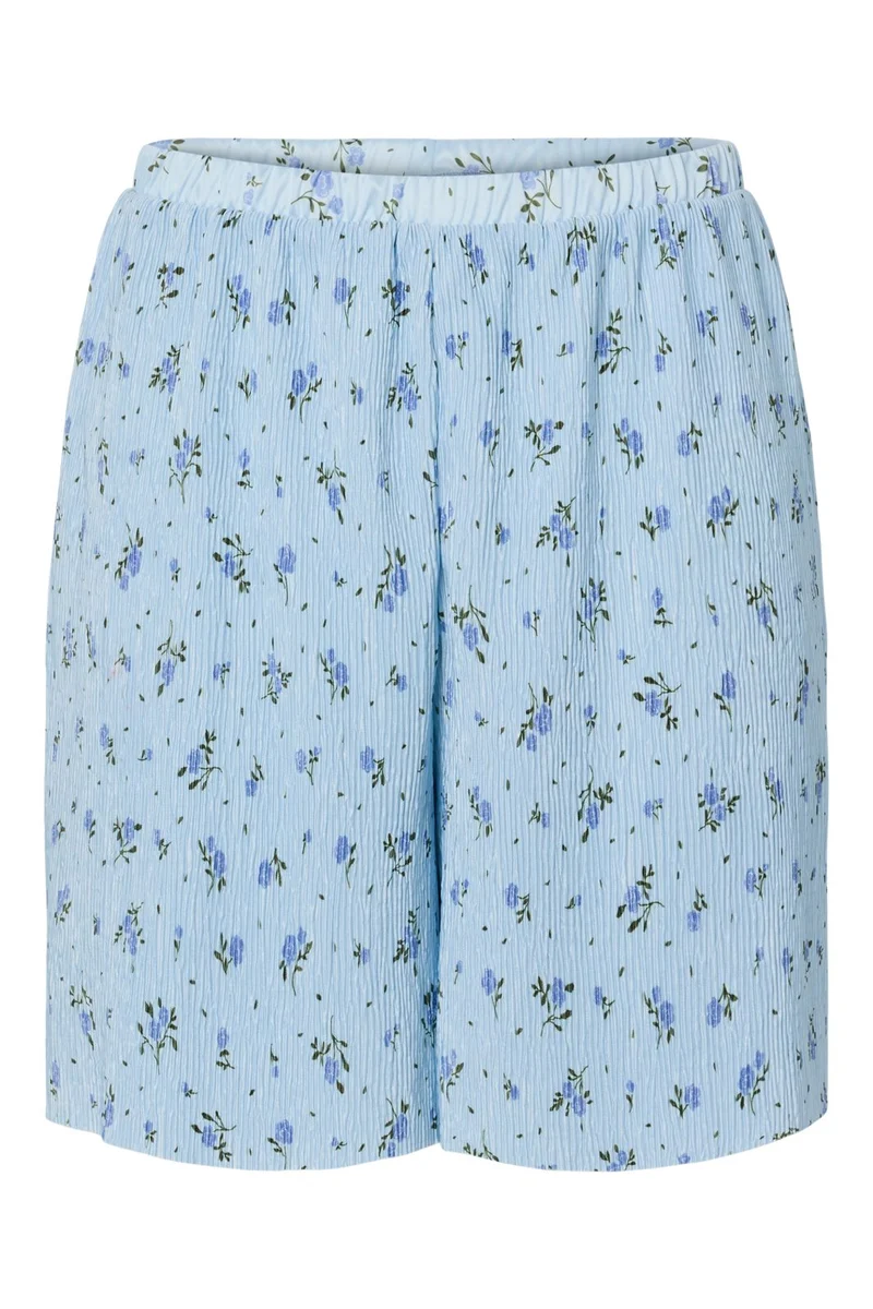 Pieces - Pcflora Shorts Msa - 4963657 Cashmere Blue Blue Flowers