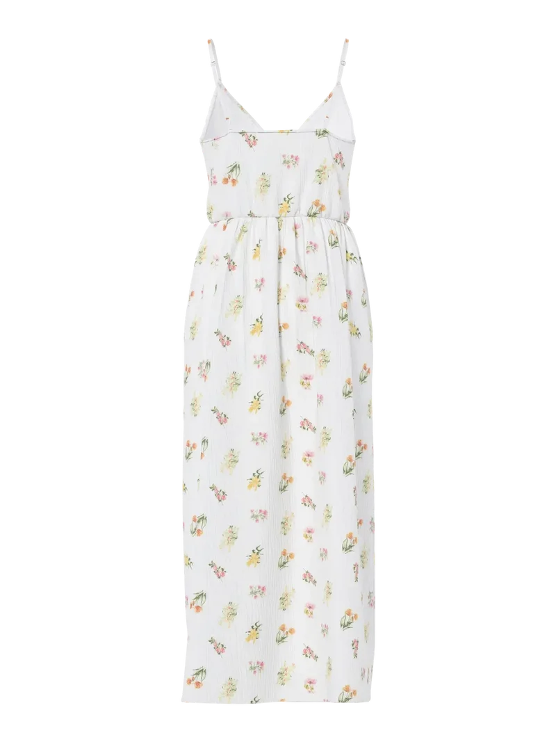 Pieces - Pcemma Strap Ankle Dress - 4904225 Bright White Flower