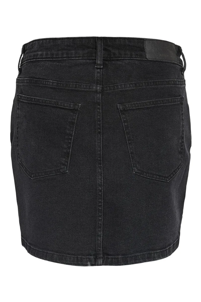 Noisy May - Nmyolanda Skirt Black Fwd Box - 4996859 Black Denim