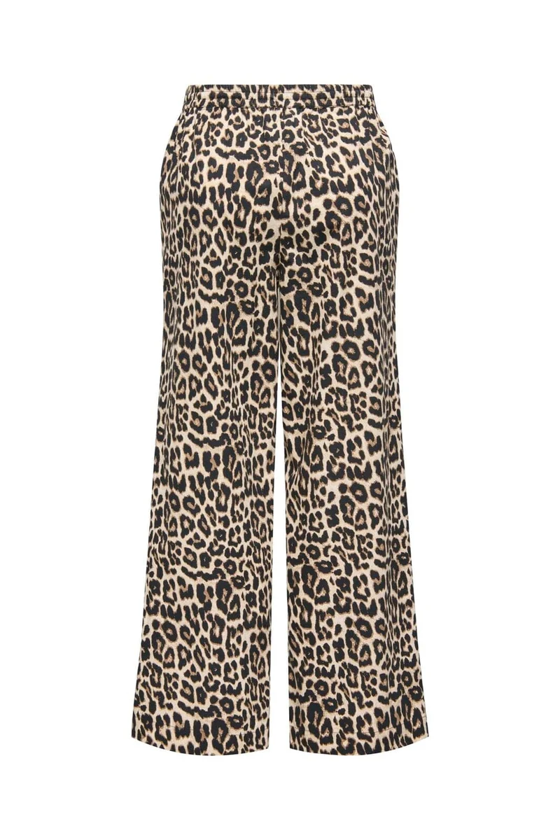 Only - Onlranina Reg Pull Up Pant Cc - 4920548 Peyote Chic Leo