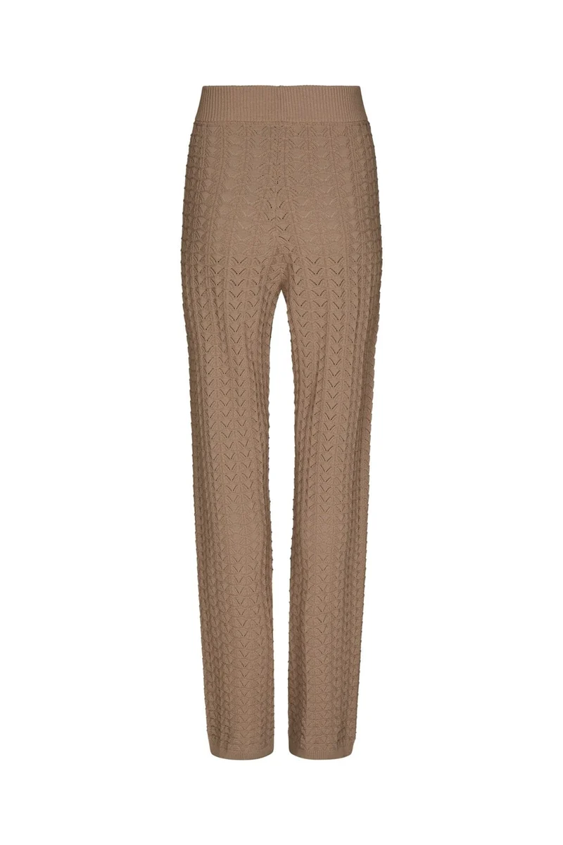 Neo Noir - Rizzy Fine Crochet Pants 168328 - 214 - Taupe