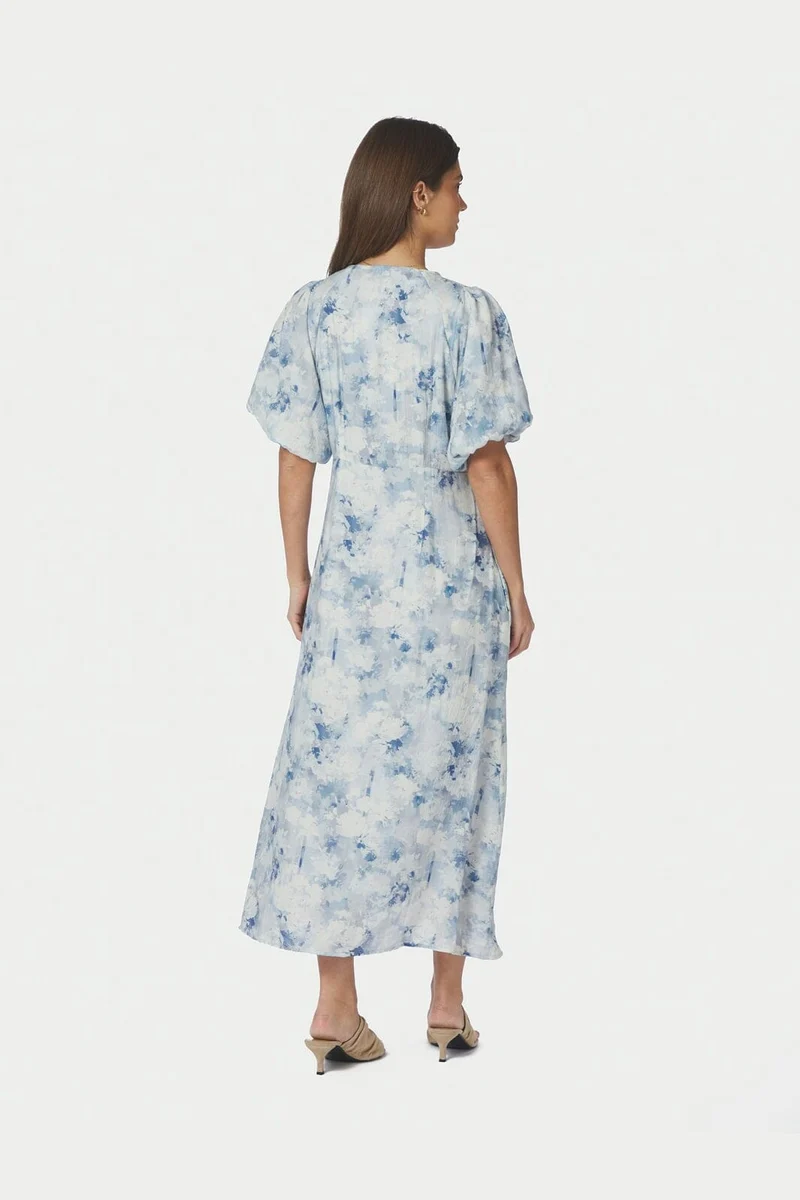 Neo Noir - Illana Floral Fusion Dress 168060 - 140 - Blue