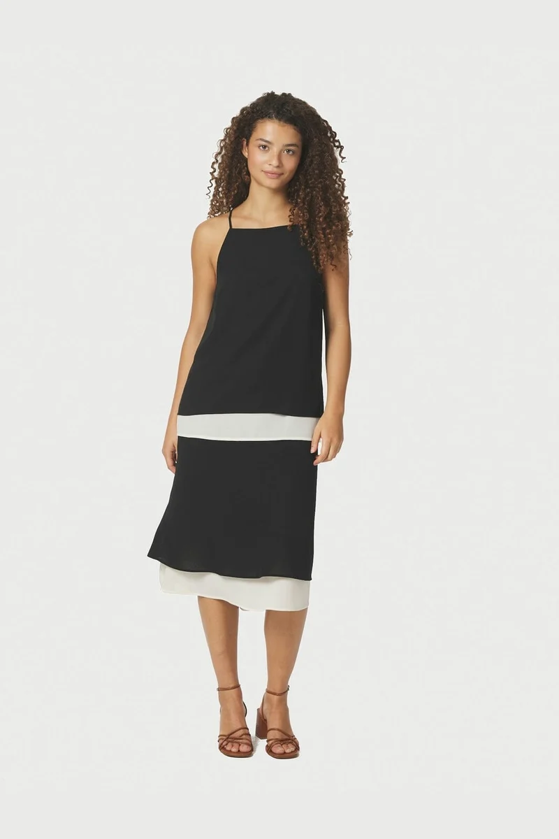 Neo Noir - Elinor Chiffon Skirt 168109 - 100 - Black