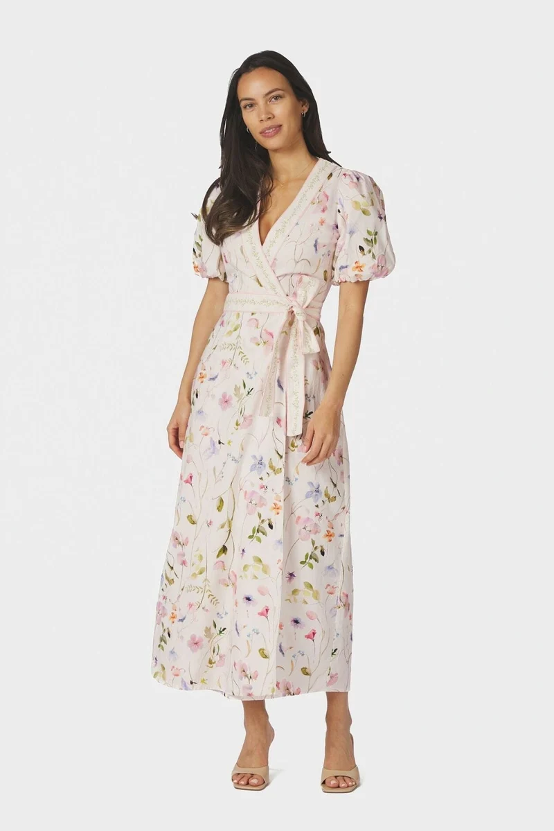 Neo Noir - Clarine Flower Dress 169020 - 121 - Off White