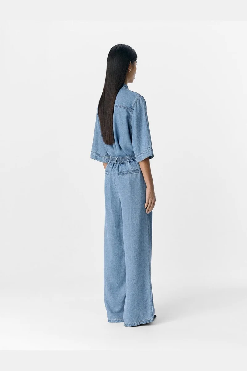 Object - Objframe Lisa Wide Pant - 4673156 Light Blue Denim