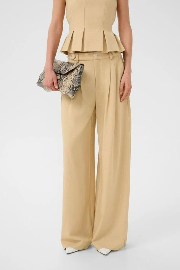 Gestuz - Gzstacy Pants 10911101 - 109221 - Pale Hay Melange