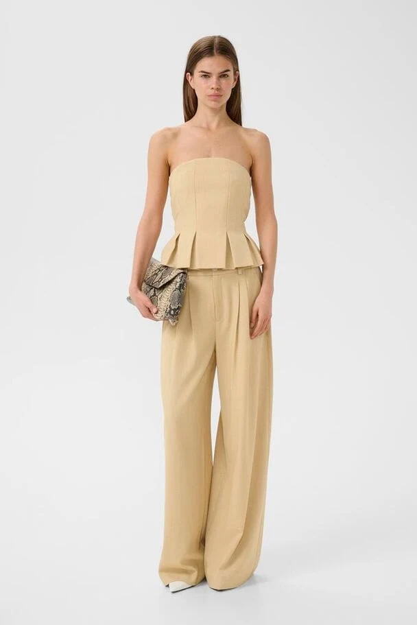 Gestuz - Gzstacy Pants 10911101 - 109221 - Pale Hay Melange