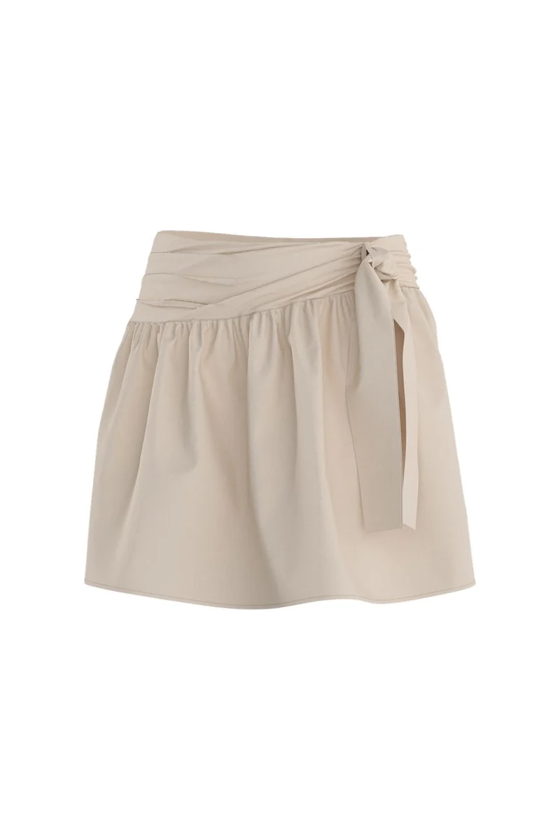 Hypedrop - Hdkaren Wrap Short Skirt 32000846 - 5189343 - White Swan