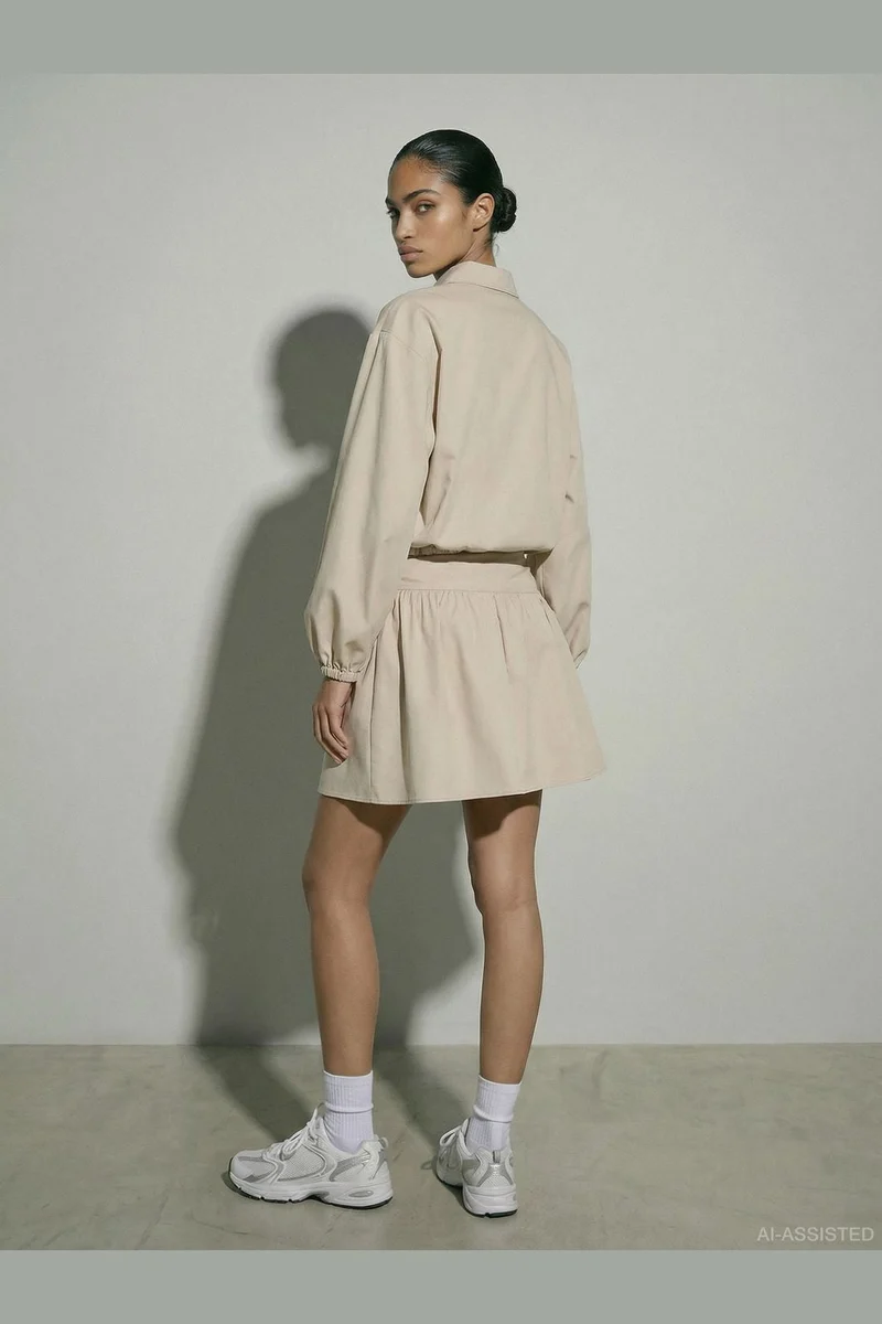 Hypedrop - Hdkaren Wrap Short Skirt 32000846 - 5189343 - White Swan