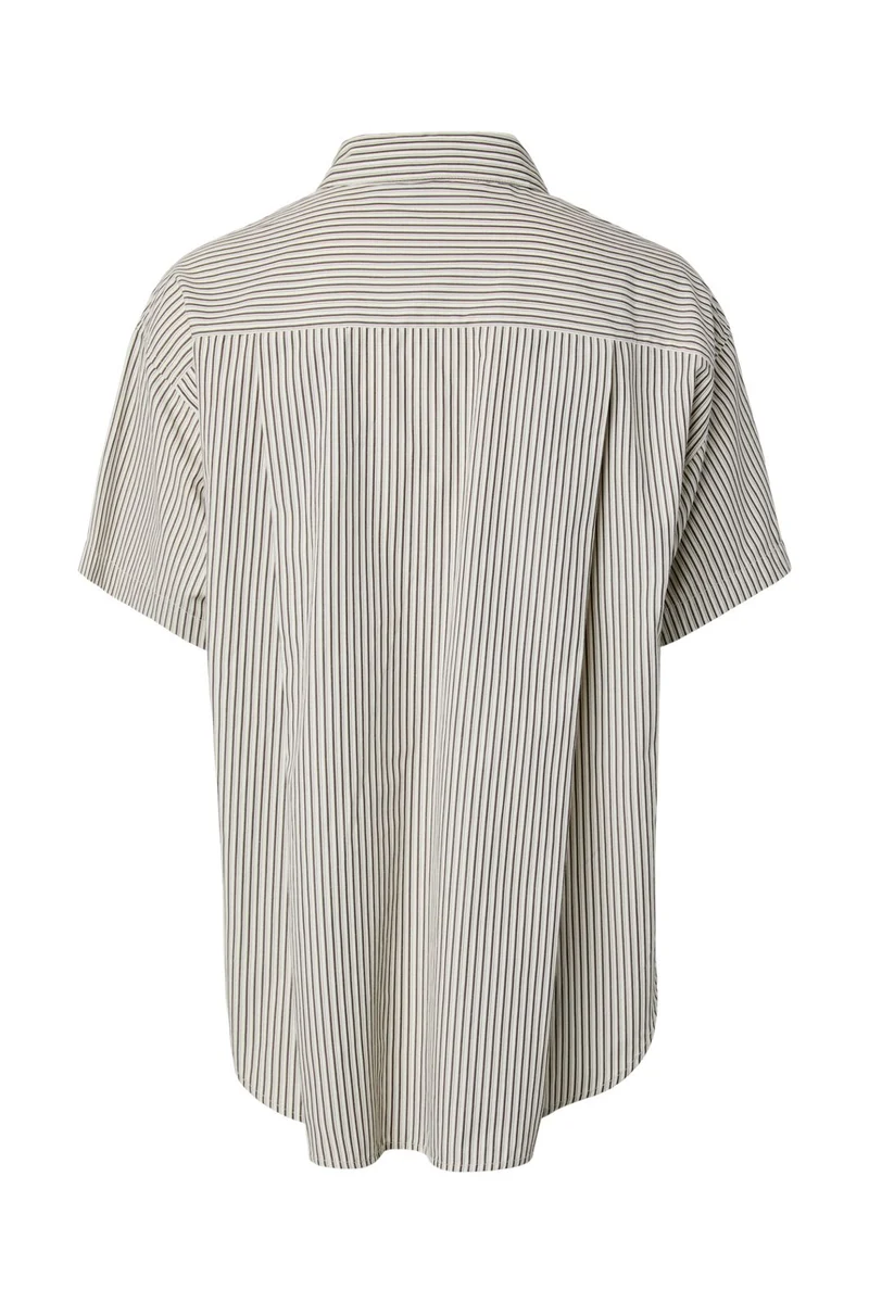 Pieces - Pcemmy Ss Loose Shirt - 5129212 Birch Delicioso