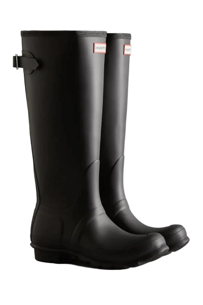 Hunter - Women Original Tall Back Adjustable Boot Wft1001rmablk - Black