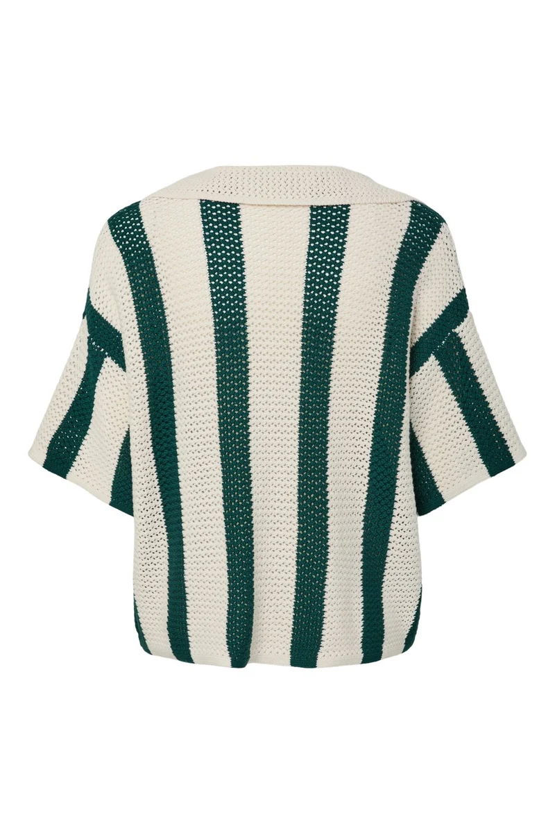 Pieces - Pckenzie Ss Shirt - 4930387 Eggnog Fores Biome