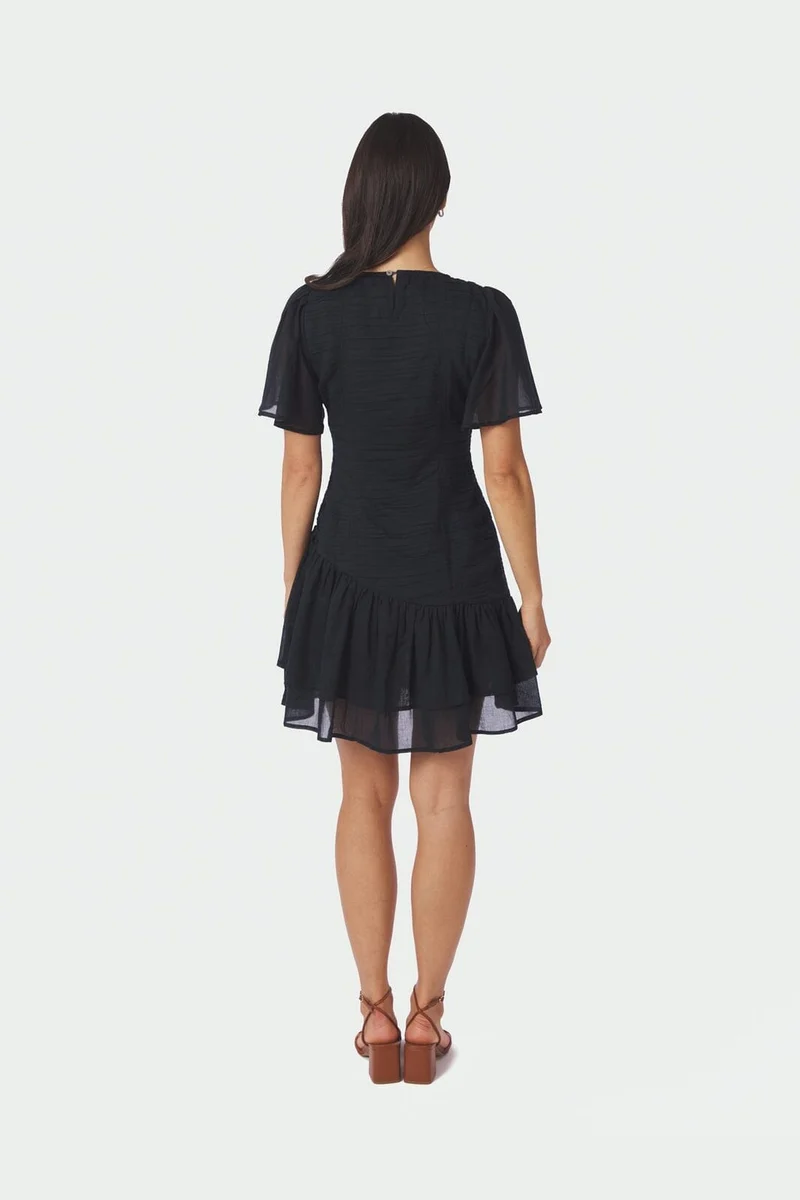 Neo Noir - Circle S Voile Dress 169038 - 141 - Navy
