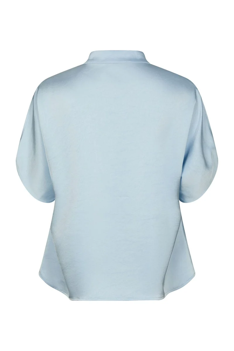 Neo Noir - Anelle Heavy Sateen Blouse 168286 - 145 - Light Blue