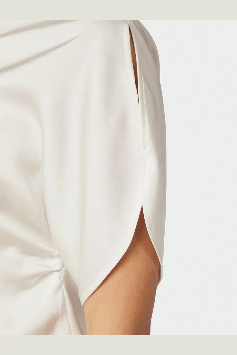 Neo Noir - Anelle Heavy Sateen Blouse 168286 - 621 - Pearl