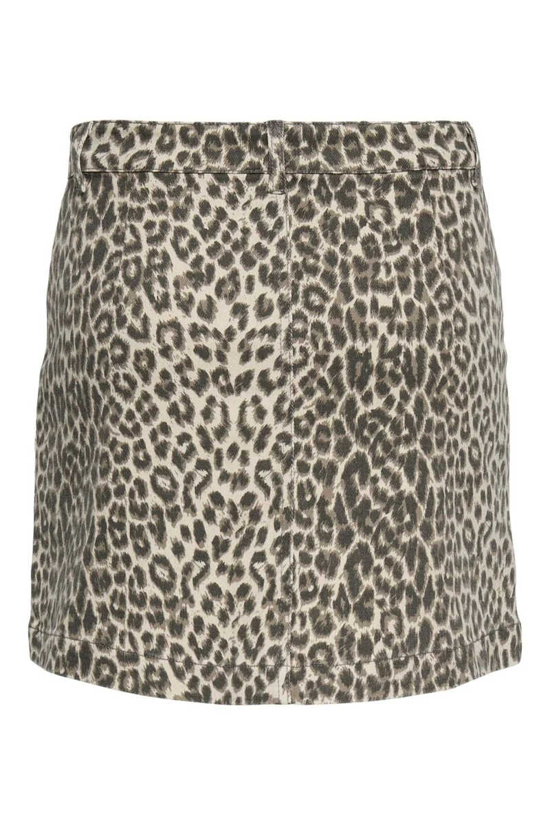 Only - Onlamazing Leo Skirt - 4982314 Cloud Dancer Black Leo