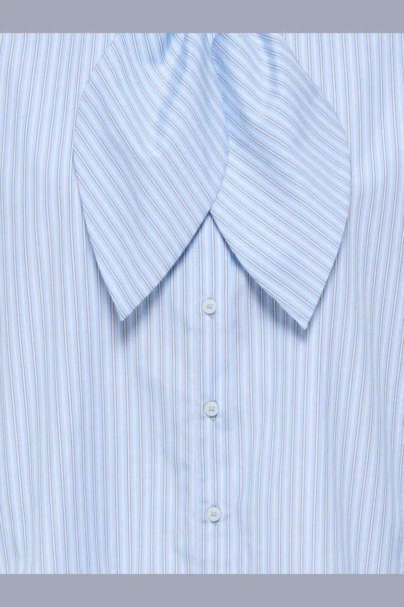 Only - Onldisako L/S Bow Detail Shirt - 5144571 Windsurfer Black & White