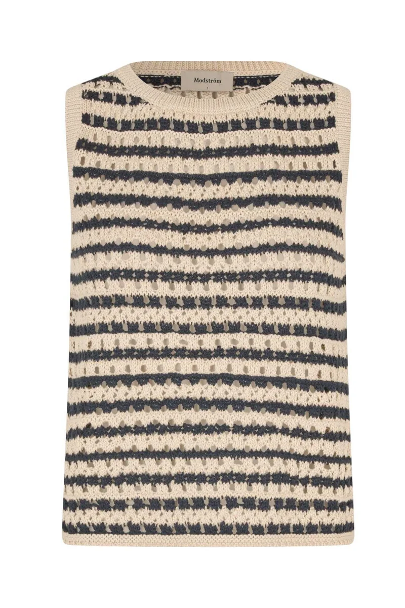 Modström - Vestermd Stripe Top 59055 - 11516 - Navy Summer Sand