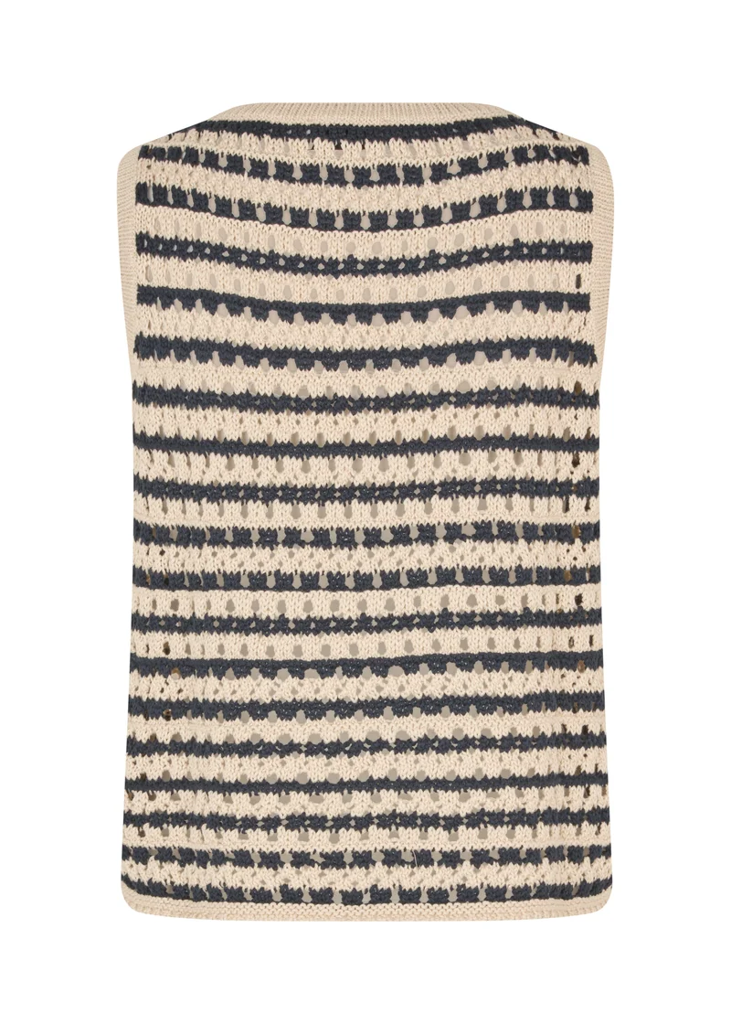 Modström - Vestermd Stripe Top 59055 - 11516 - Navy Summer Sand
