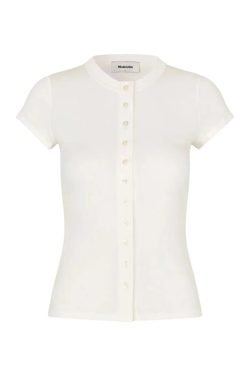 Modström - Vilsonmd T-Shirt 59005 - 4 - Soft White