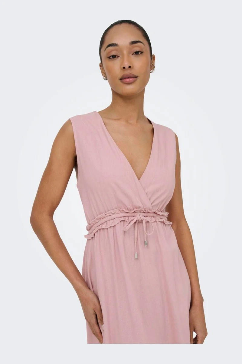 Only - Onlgoa Sl Linen Bl Long Dress Cc - 4942265 Burnished Lilac