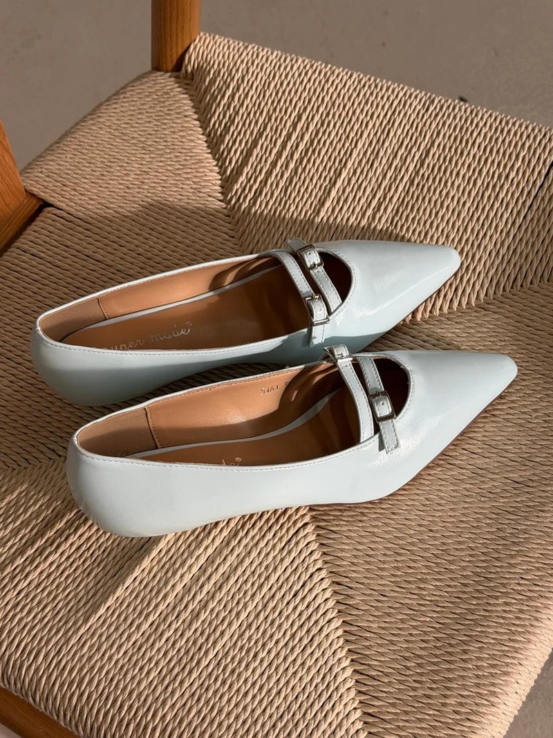 Bloom - Galanthus Ballet Flats - Sky Blue