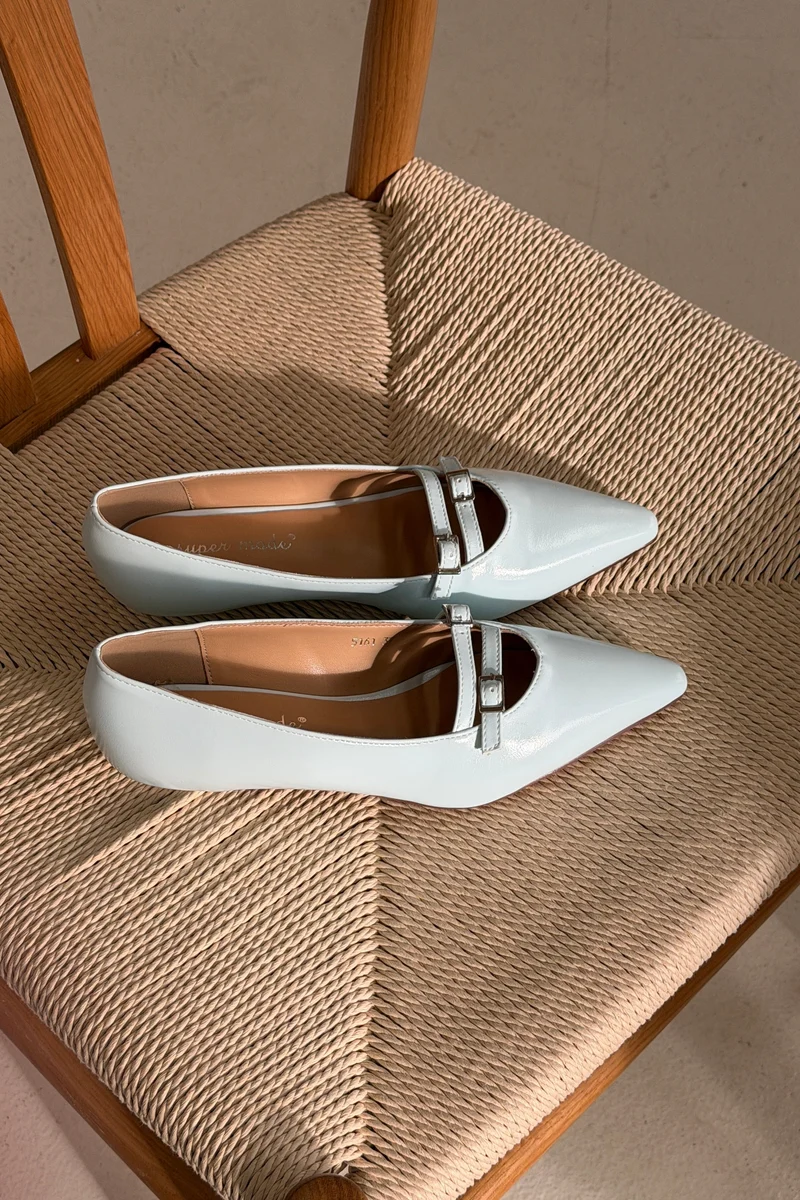 Bloom - Galanthus Ballet Flats - Sky Blue