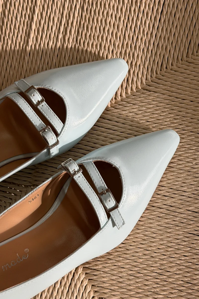 Bloom - Galanthus Ballet Flats - Sky Blue