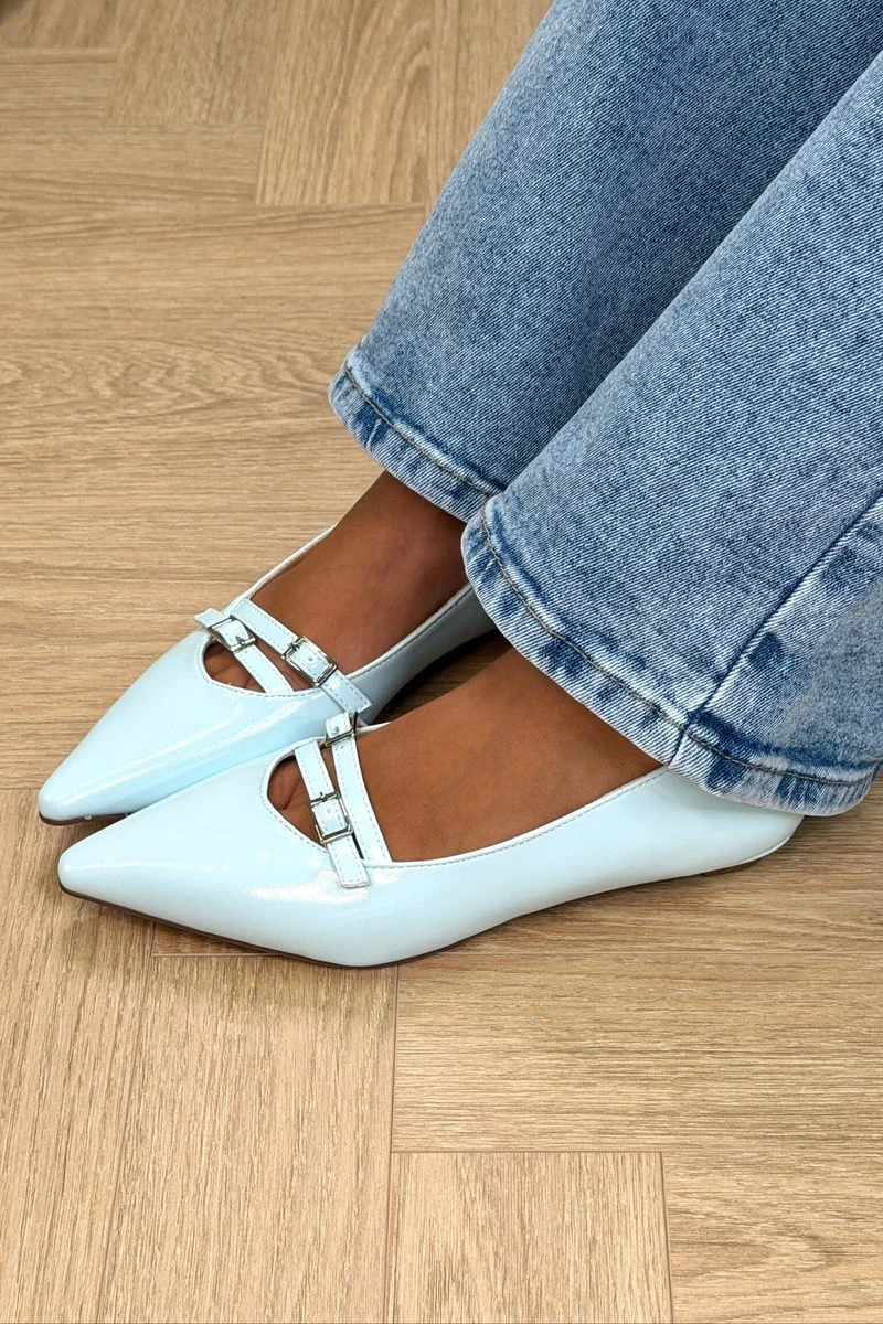 Bloom - Galanthus Ballet Flats - Sky Blue