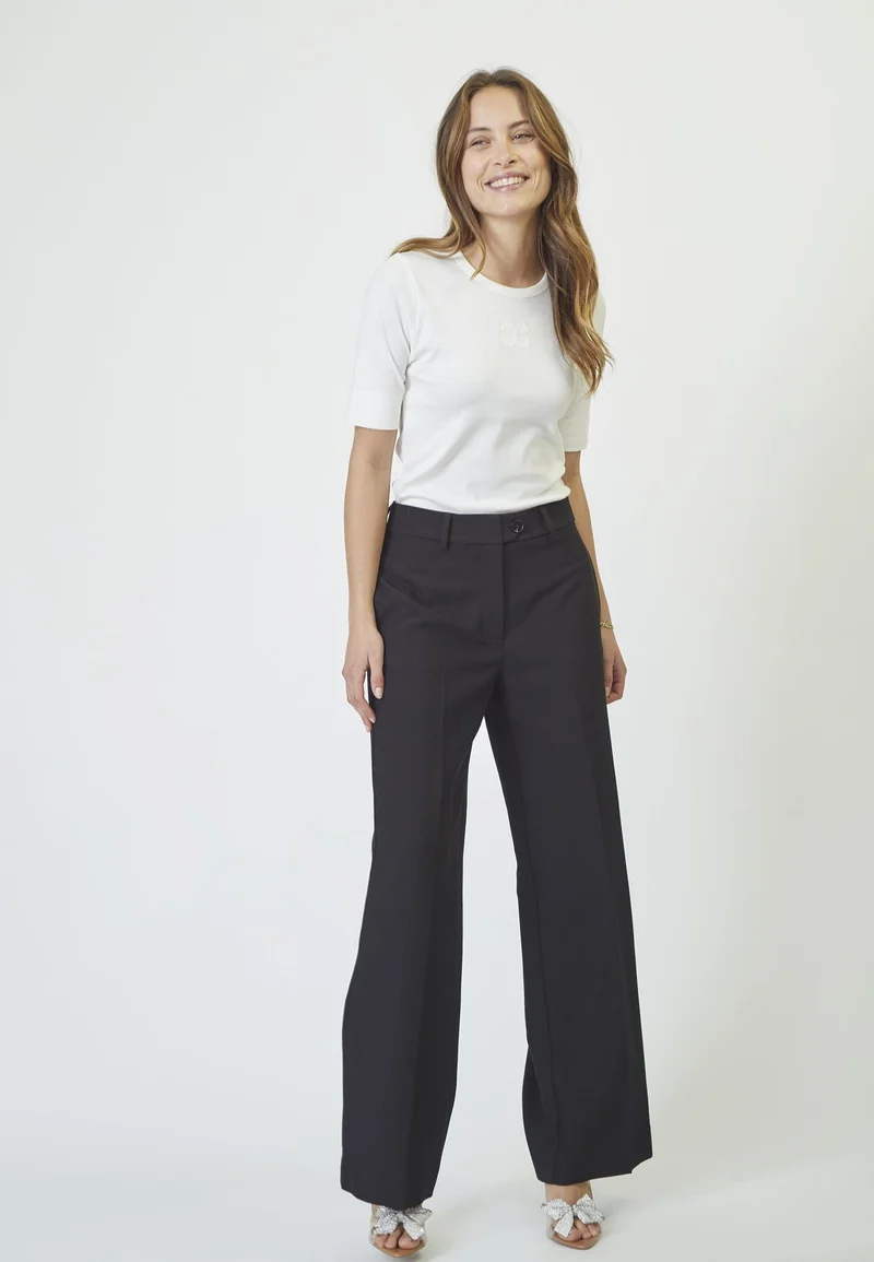 Co´Couture - Volacc Wide Pant 31191 - 96 - Black