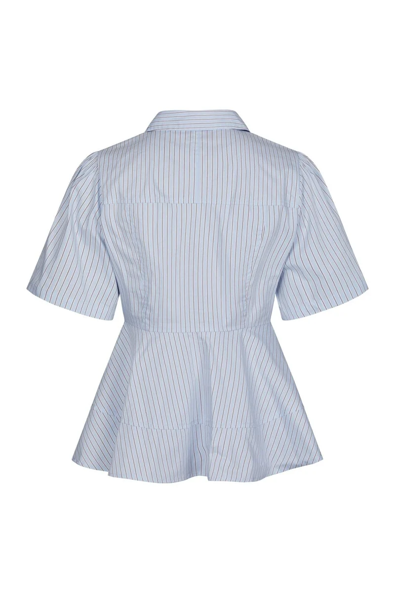 Neo Noir - Janelle Stripe Shirt 168838 - 417 - Blue/Brown Stripe