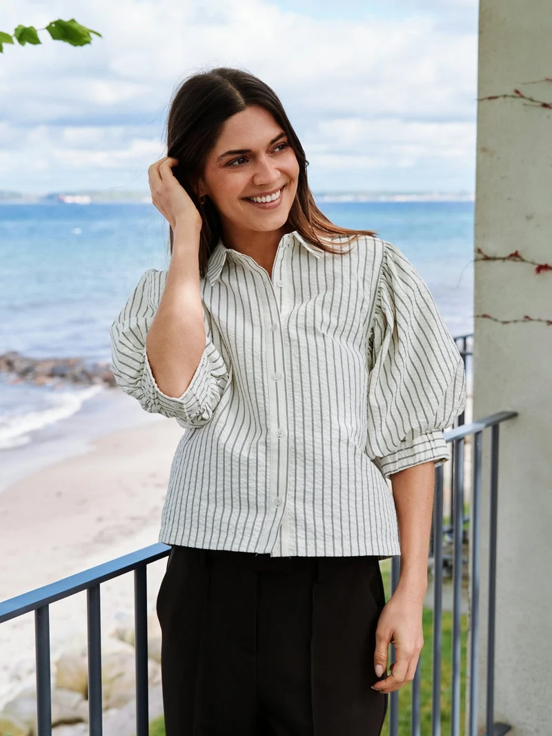 Neo Noir - Etta Slim Stripe Shirt 168663 - 121 - Off White